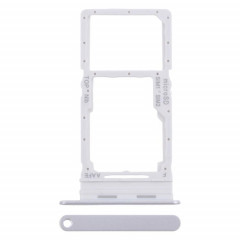 Pour Samsung Galaxy A16 SM-A165F Tiroir de carte SIM d'origine + Tiroir de carte SIM / Micro SD (Argent)