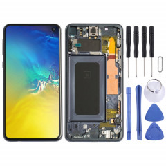 Écran LCD Super AMOLED d'origine pour Galaxy S10e Assemblage complet du numériseur avec cadre pour Galaxy S10e (Noir)