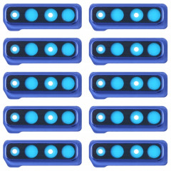 Pour Galaxy A9 (2018) A920F/DS 10 pièces Couvercle d'objectif d'appareil photo (Bleu)