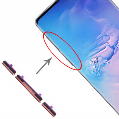 Pour Galaxy S10 / Galaxy S10+ 10 Set Touches latérales (Rose)