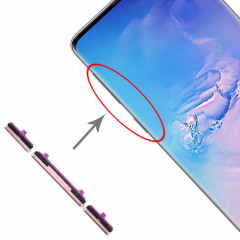 Pour Galaxy S10 / Galaxy S10 + 10 Set Touches latérales (Or)