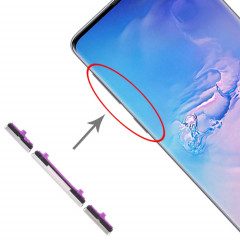 Pour Galaxy S10 / Galaxy S10+ 10 Set Touches latérales (Argent)