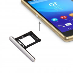 iPartsAcheter pour Sony Xperia XZ Premium (Version Double SIM) Micro SD / Carte SIM Plateau + Carte Slot Port Dust Plug (Argent)