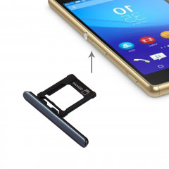 iPartsAcheter pour Sony Xperia XZ Premium (Version SIM simple) Micro SD Carte Plateau + Carte Slot Port Dust Plug (Noir)