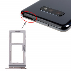 Pour Galaxy S10+ / S10 / S10e Plateau de carte SIM + Plateau de carte SIM / Plateau de carte Micro SD (Noir)