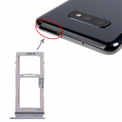 Pour Galaxy S10+ / S10 / S10e Plateau de carte SIM + Plateau de carte SIM / Plateau de carte Micro SD (Bleu)