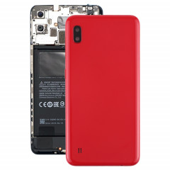 Coque arrière de batterie pour Galaxy A10 SM-A105F/DS, SM-A105G/DS avec objectif d'appareil photo et touches latérales (rouge)
