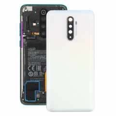 Cache arrière de batterie d'origine avec cache d'objectif de caméra pour OPPO Realme X2 Pro (blanc)