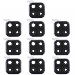 Couvercle d'objectif de caméra 10 PCS pour Huawei Nova 5i Pro (Noir)