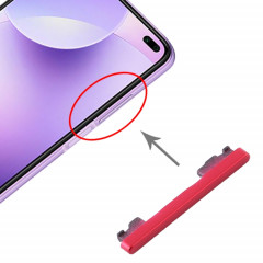 Bouton d'alimentation et bouton de contrôle du volume pour Xiaomi Redmi K30 (rouge)