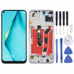 Écran LCD et numériseur complet avec cadre pour Huawei P40 Lite (argent)