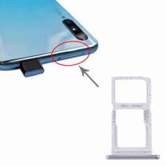 Plateau pour Carte SIM + Plateau pour Carte SIM / Plateau pour Carte Micro SD pour Huawei Y9s (Argent)