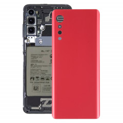 Couvercle arrière de la batterie pour LG Velvet LMG910EMW LM-G910EMW / Velvet 5G LM-G900N LM-G900EM (rouge)