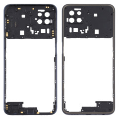 Pour OPPO A72 5G PDYM20 plaque de lunette de cadre moyen (noir)
