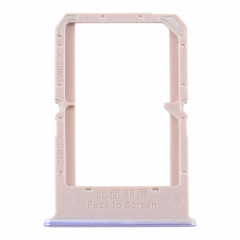 Pour OPPO A72 5G / K7X 5G / A53 5G Plateau de carte SIM + Plateau de carte SIM (Violet)