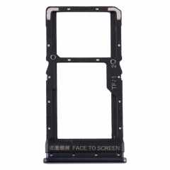 Plateau de la carte SIM + plateau de la carte SIM / plateau de la carte Micro SD pour Xiaomi Poco X3 / Poco X3 NFC (noir)