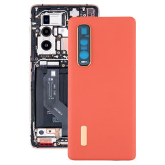 Pour OPPO Find X2 Pro CPH2025 PDEM30 Couverture arrière de la batterie en cuir d'origine (Orange)