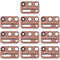 Objectif de caméra arrière 10 PCS pour Motorola Moto G9 Plus XT2087-1 (or)