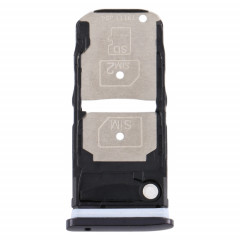 Plateau pour carte SIM + plateau pour carte SIM / plateau pour carte micro SD pour Motorola One Zoom (noir)