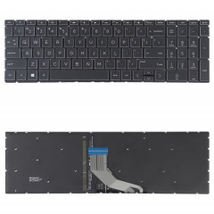 Version américaine Clavier avec rétroéclairage au clavier pour HP 15-DA 15-DA0002DX 15-DA0008CA 15-DB 15-DB0003CA TPN-C135 TPN-C136 (noir)