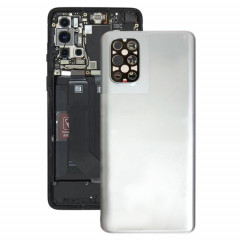 Pour le couvercle arrière de la batterie OnePlus 8T + 5G avec couvercle d'objectif d'appareil photo (argent)