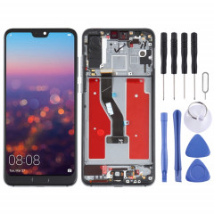 Écran LCD et numériseur Assemblage complet avec cadre pour Huawei P20 Pro (Bleu)