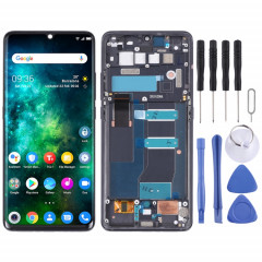 Ecran LCD d'origine pour TCL 10 Pro Digitizer Assemblage complet avec cadre (Gris)