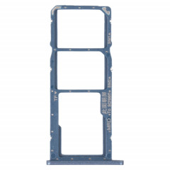 Plateau de carte SIM + plateau de carte SIM + plateau de carte micro SD pour Huawei Profitez de 9e (bleu)