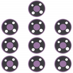 10 PCS Back Camera Lens pour Nokia 3.4 TA-1288 TA-1285 TA-1283 (Violet)