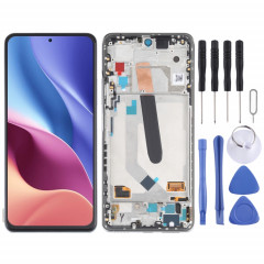 Matériau OLED Écran LCD et numériseur Assemblage complet avec cadre pour Xiaomi Redmi K40 / Redmi K40 PRO / REDMI K40 PRO + / MI 11I / POCO F3 / M2012K11C M2012K11AG M2012K11G (argent)