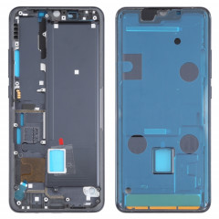 Plaque de lunette LCD de boîtier avant pour Xiaomi MI Note 10 Lite M2002F4LG, M1910F4G (Noir)