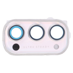 Pour OPPO Reno4 5G PDPM00, PDPT00, CPH2091 Couvercle d'objectif de caméra (Blanc)