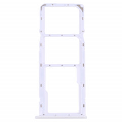 Pour OPPO Realme 6 Plateau de carte SIM + Plateau de carte SIM + Plateau de carte Micro SD (Blanc)