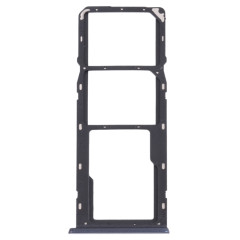 Pour OPPO A15 CPH2185 Plateau de carte SIM + Plateau de carte SIM + Plateau de carte Micro SD (Noir)