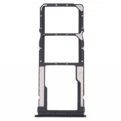 Plateau de carte SIM + plateau de carte SIM + plateau de carte micro SD pour Xiaomi Redmi Note 10 Pro 4G / Redmi Note 10 Pro Max / Redmi Note 10 Pro (Inde) M2101K6G, M2101K6I, M2101K6P (Noir)