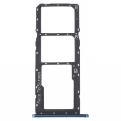 Pour ZTE Blade V40 Vita Plateau de carte SIM + Plateau de carte SIM + Plateau de carte Micro SD (Bleu)