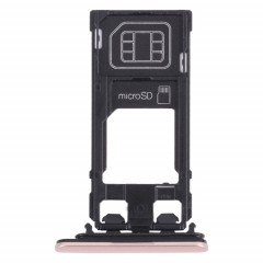Plateau de carte SIM + plateau de carte Micro SD pour Sony Xperia x Performance (rose)