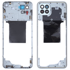 Pour OPPO Reno4 SE/A93 4G/Reno4 F/Reno4 Lite/F17 Pro PEAT00, PEAM00 plaque de lunette de cadre moyen d'origine (argent)