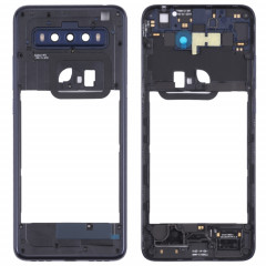 Plaque de lunette centrale originale pour TCL 10 SE T766H_EEA (bleu)