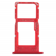 Plateau de carte SIM + plateau de carte SIM / plateau de carte micro SD pour Huawei P Smart (2019) (rouge)