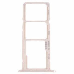 Plateau de carte SIM + plateau de carte SIM + plateau de carte micro SD pour Huawei Y5 Lite (2018) (argent)