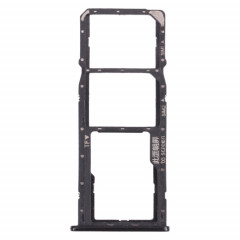 Plateau de carte SIM + plateau de carte SIM + plateau de carte micro SD pour Huawei Y7 (2018) (Noir)