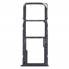 Plateau de carte SIM + plateau de carte SIM + plateau de carte micro SD pour Huawei Y7 PRO 2018 (bleu)