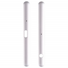 1 paire de barres latérales supérieure et inférieure pour Sony Xperia XZ1 (argent)