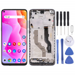 Écran LCD TFT pour TCL 10L / 10 Lite T770H Assemblage complet du numériseur avec cadre (Noir)