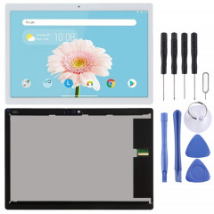 Écran LCD pour Lenovo Smart Tab M10 FHD REL TB-X605 TB-X605LC TB-X605FC avec numériseur complet (blanc)