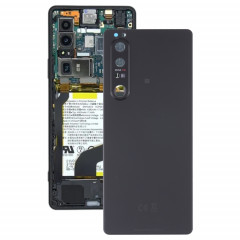 Cache arrière de batterie d'origine avec objectif d'appareil photo pour Sony Xperia 1 III (noir)