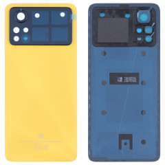 Couvercle arrière de la batterie d'origine pour Xiaomi Poco X4 Pro 5G (jaune)