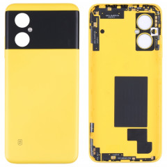Couvercle arrière de la batterie d'origine pour Xiaomi Poco M4 5G (jaune)