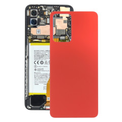 Pour OPPO Reno7 5G Chine Couvercle arrière de la batterie en verre (rouge)